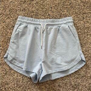 SHEIN Baby Blue Drawstring Shorts